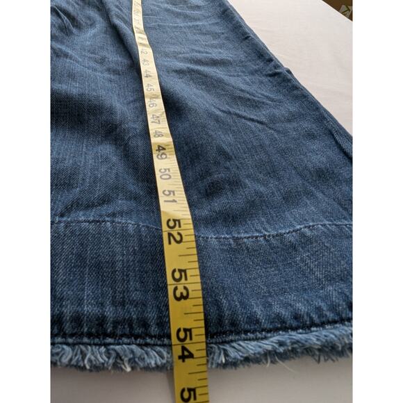 Cloth & Stone Denim Jumpsuit Womens Size Medium Blue Cotton Tencel Pockets - Picture 10 of 10